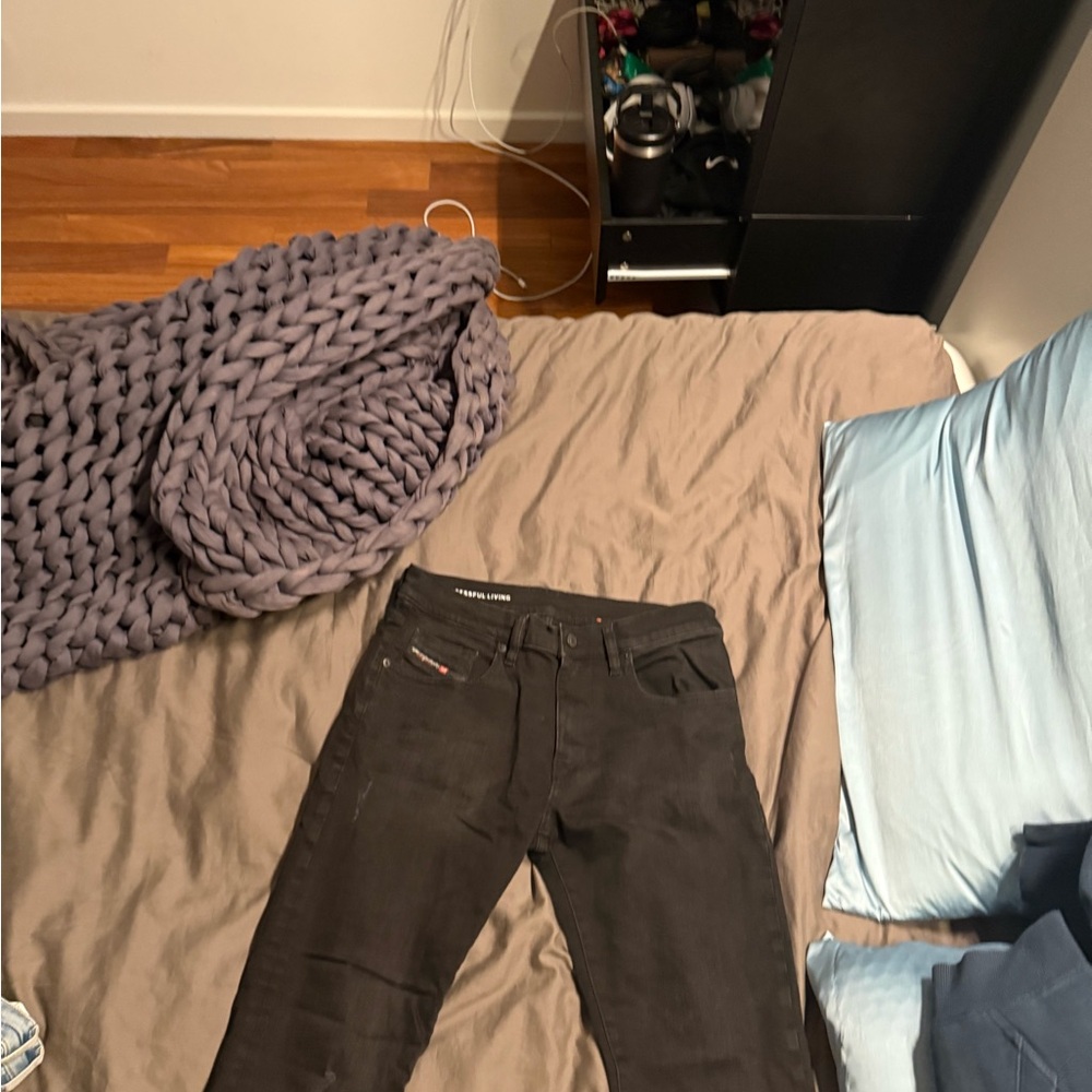 Diesel Black Skinny Jeans for Men